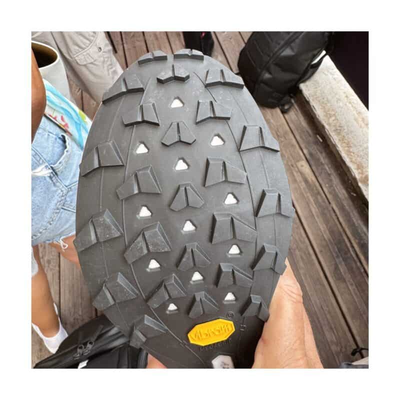 Suola Vibram Megagrip con tasselli da 3 mm della SCARPA Alien Ultra